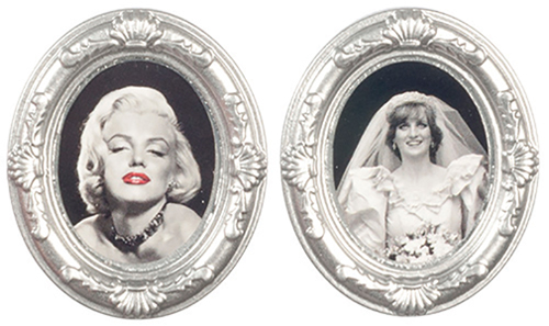 Silver Oval Frames, 2 pc.